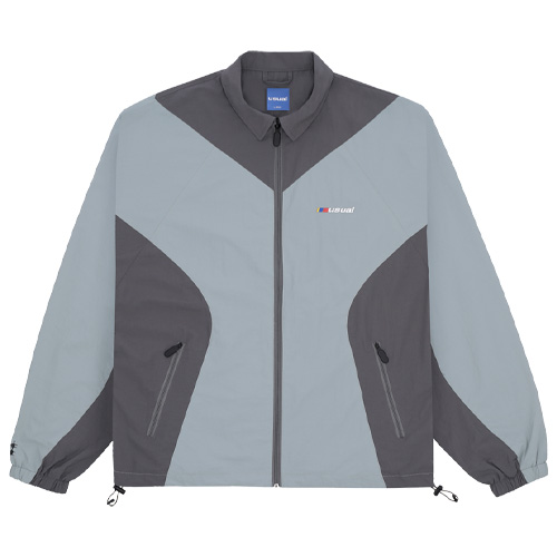 USUAL Jacke SQUAD - anthracite/light blue