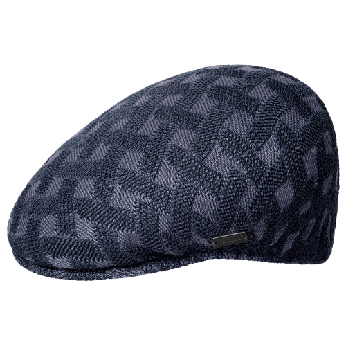 KANGOL Flat Cap CROSS WEAVE 504 - hazy indigo