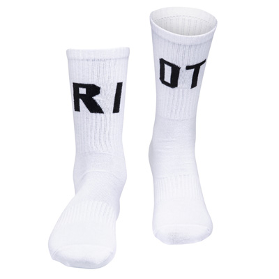 SIXBLOX Socken RIOT white/black