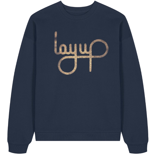 LAYUP Sweater Organic LOGO - dark navy/black