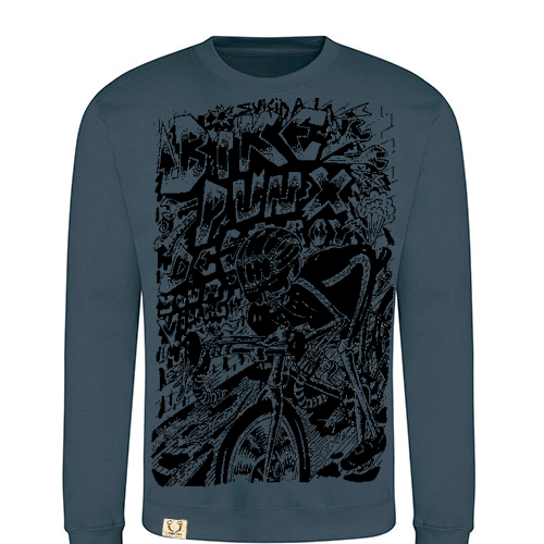LOW LIFE CLOTHES Sweater BIKE PUNX - petrol blue