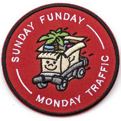 VANDALS ON HOLIDAYS Patch SUNDAY FUNDAY