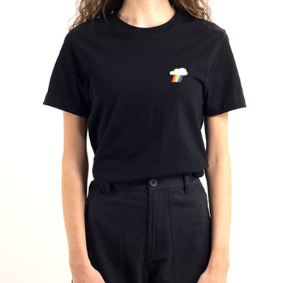 DEDICATED Girl Shirt MYSEN RAINBOW CLOUD black