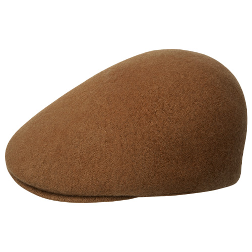 KANGOL Flat Cap WOOL 507 SEAMLESS - rustic caramel