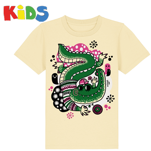 MIKRI X LAYUP T-Shirt Crocodile - pastel yellow