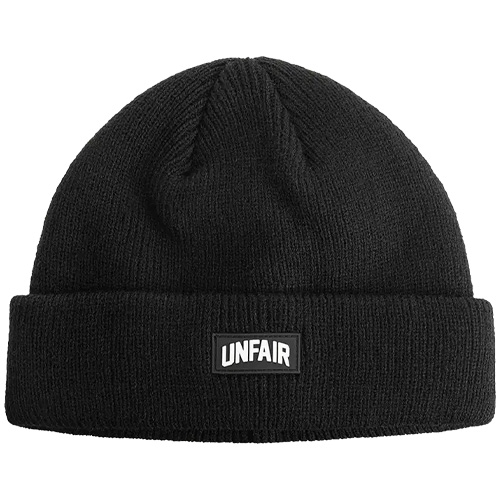UNFAIR ATHLETICS Beanie CURVED PATCH - black