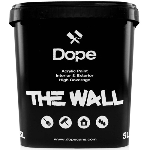 DOPE THE WALL Acryl Streichfarbe 5 Liter - Grey