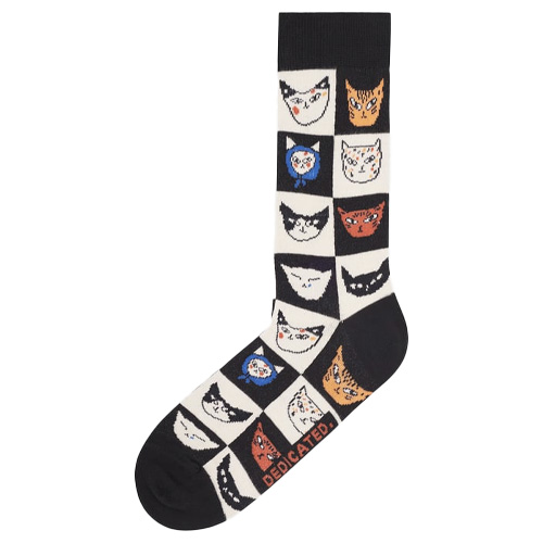 DEDICATED Socks SIGTUNA CAT BINGO - black