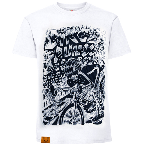 LOW LIFE CLOTHES T-Shirt Bike Punx - white/black