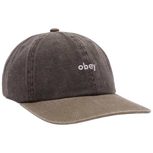 OBEY 6Panel Cap PIGMENT Lowercase - black
