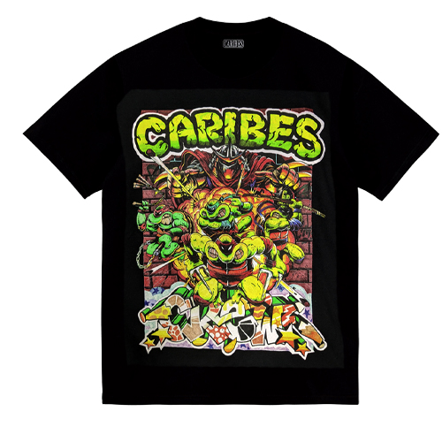 CARIBES T-Shirt TORTUGAS NINJAS - black