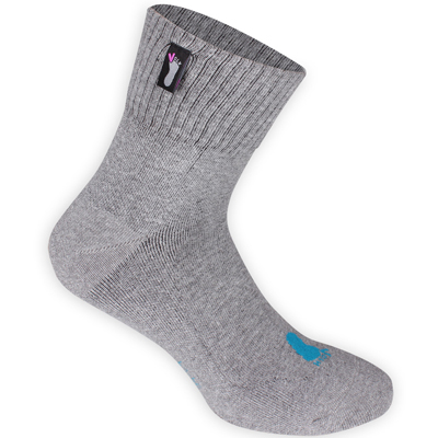 FUSSVOLK Socken HALB grau