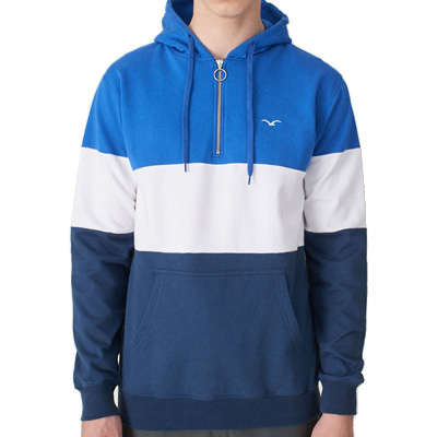 CLEPTOMANICX Hoody DECK STRIPE blue/white/navy