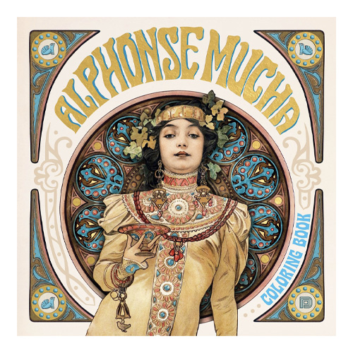 Alphonse Mucha Coloring Book