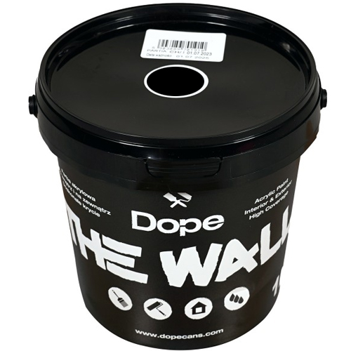 DOPE THE WALL Acryl Streichfarbe 1 Liter - Black