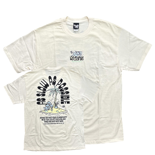 THE QUIET LIFE T-Shirt AS SLOW AS POSSIBLE - cream
