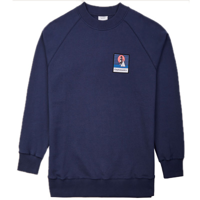 CLEPTOMANICX Sweater SIGNAL PATCH navy