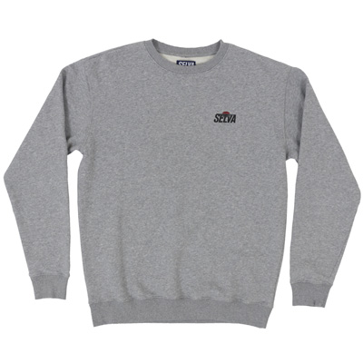 SELVA Sweater SUNSET LOGO heather grey