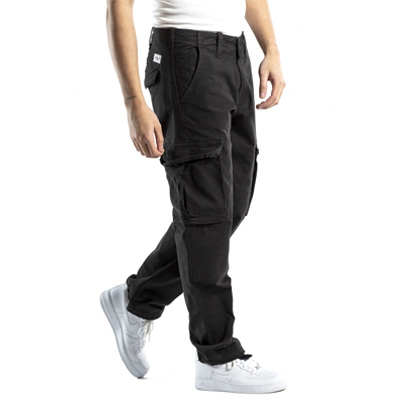 REELL Pants FLEX CARGO black canvas