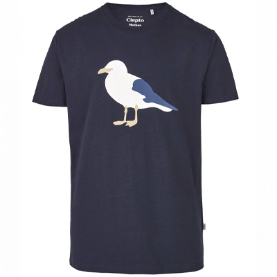 CLEPTOMANICX T-Shirt GULL - dark navy