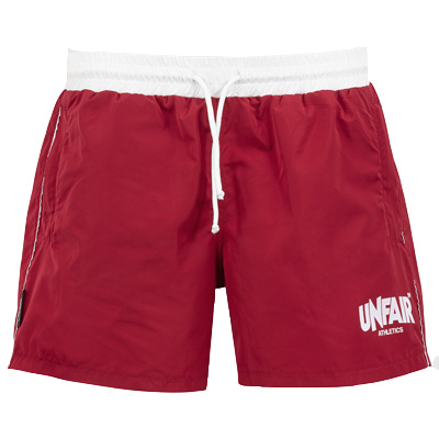 UNFAIR ATHLETICS Swim Shorts CLASSIC burgundy/white