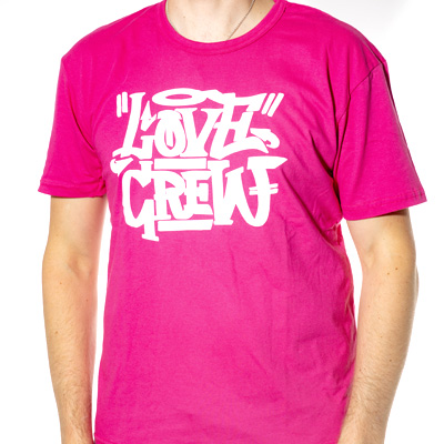 LOVE CREW Girl Shirt pink/white