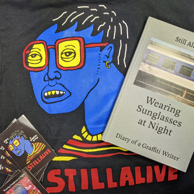 STILL ALIVE Book (signed), T-Shirt (black) & Sticker Pack