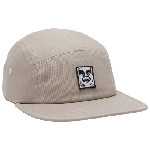 OBEY 5Panel Cap ICON PATCH TWILL - silver grey