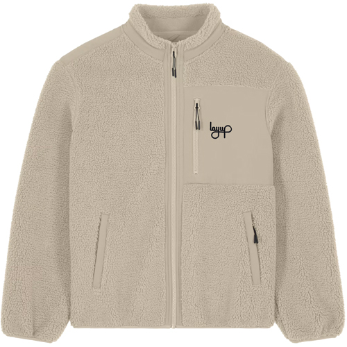LAYUP Sherpa Fleece Pocket Jacket - light beige