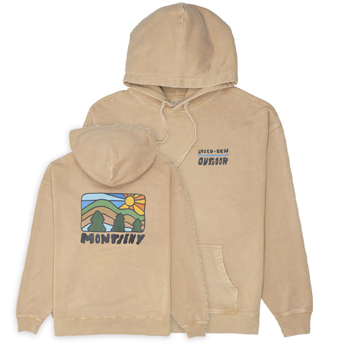 LASER Hoody MONTSENY OVERSIZE - faded sand