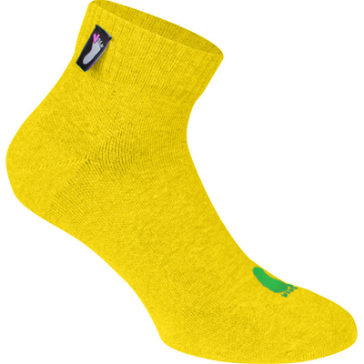 FUSSVOLK Socken VIERTEL sonnengelb