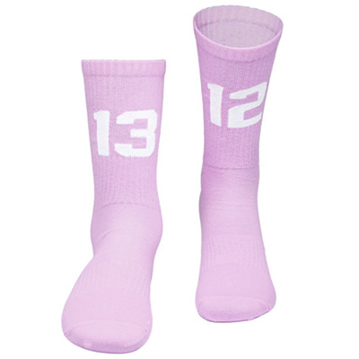 SIXBLOX Socken 1312 pink/white