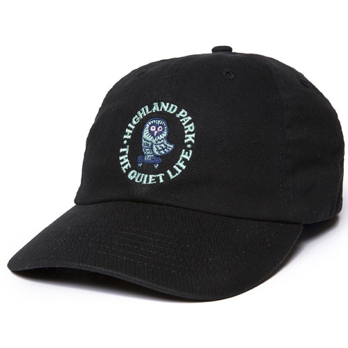 THE QUIET LIFE Dad Hat SKATING OWL - black