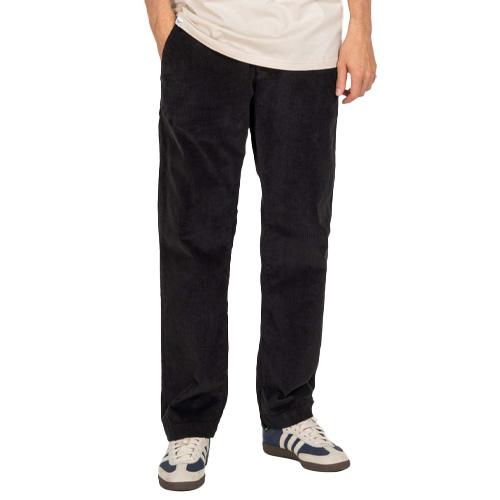 REELL Chino Pants REFLEX LOOSE - deep black square cord