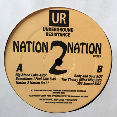 Underground Resistance - Nation 2 Nation - Vinyl 12"