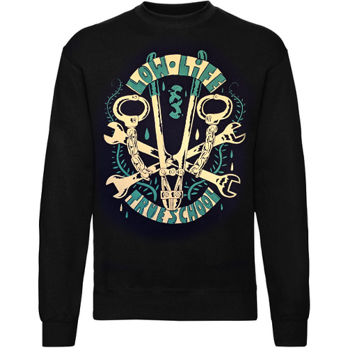 LOW LIFE CLOTHES Sweater True School - black